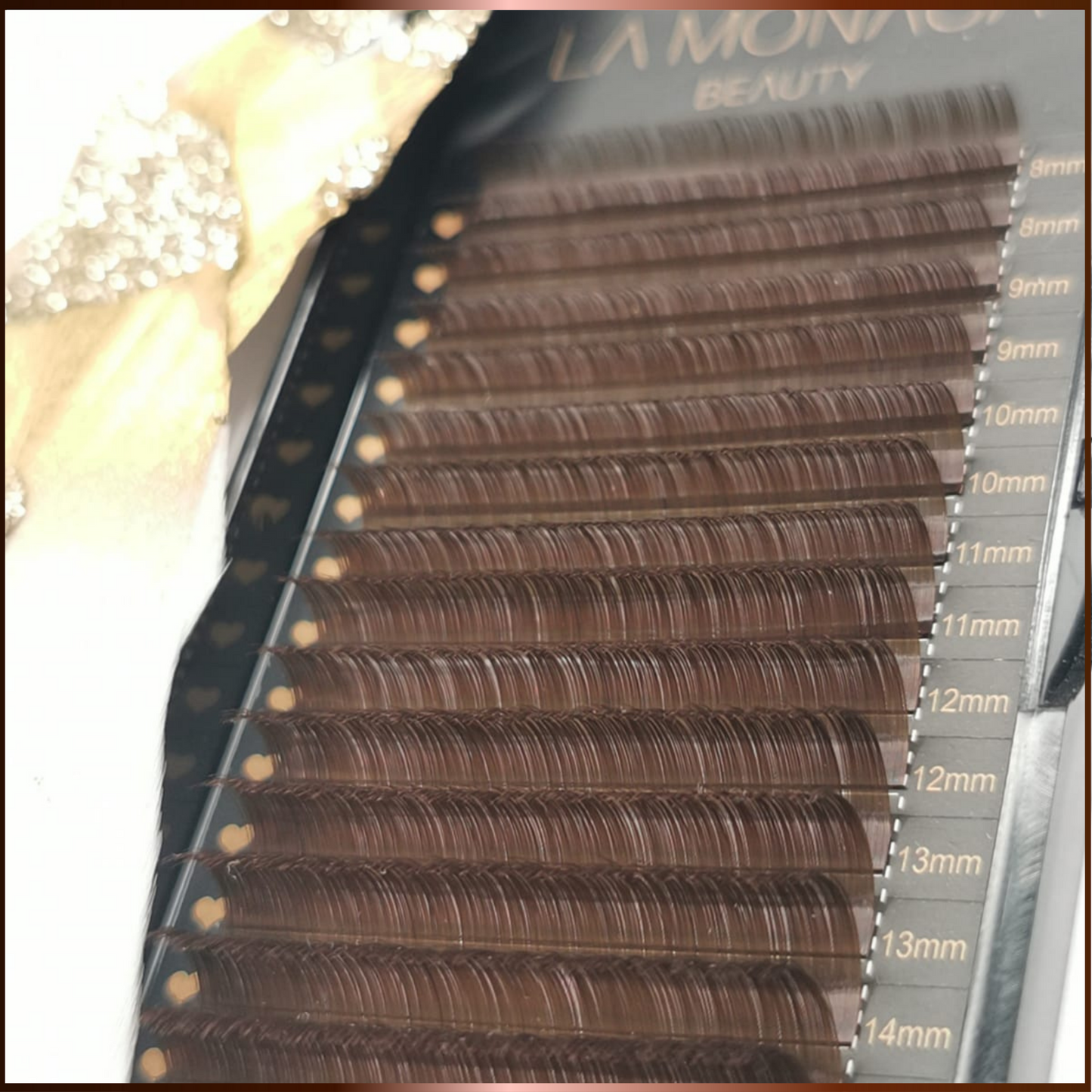 Brown Volumen Lashes Mix 0.05 D